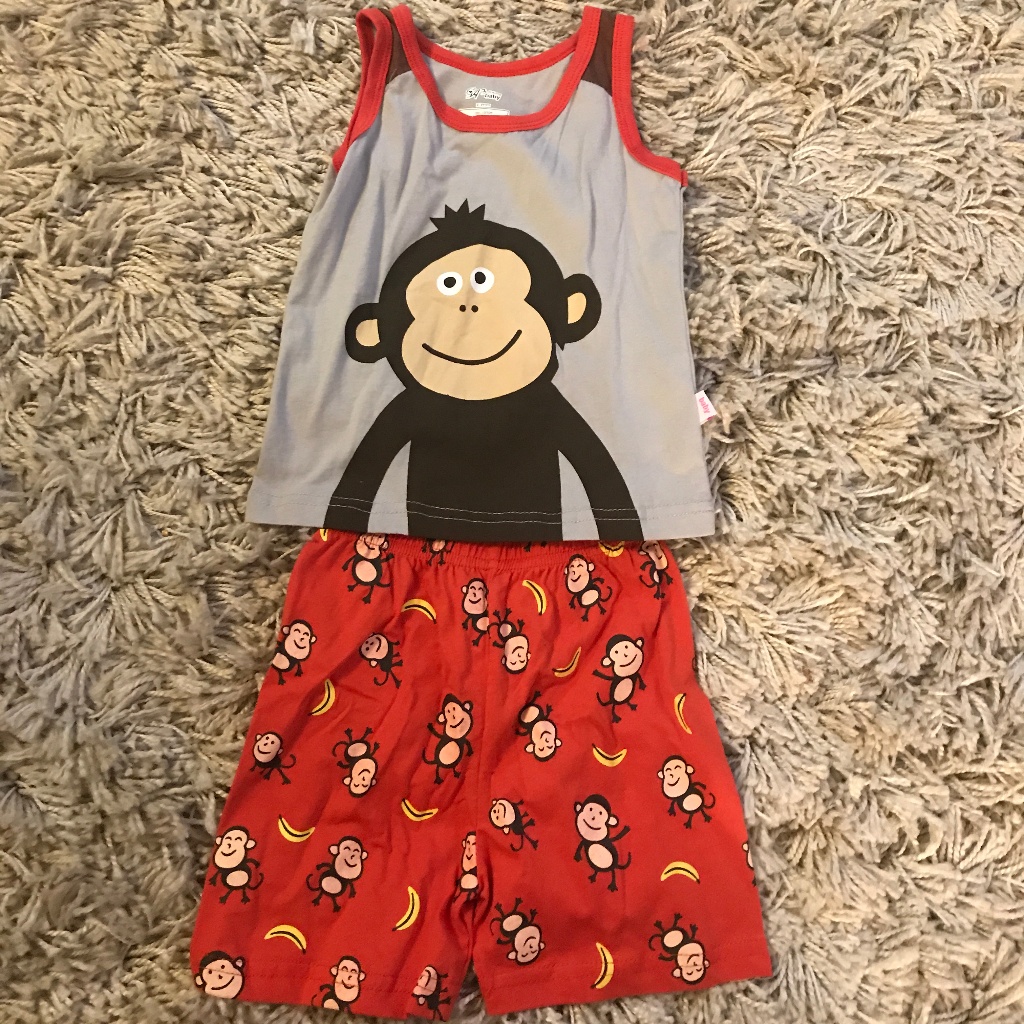 Monkey Theme Pajama Set